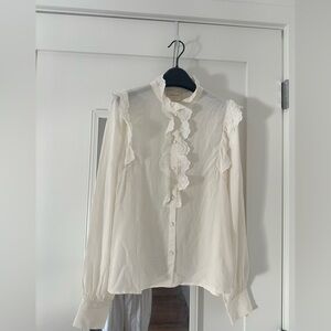 Sezane rosemary shirt - ecru
